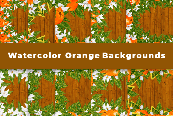 Download Watercolor Orange Backgrounds - Orange backgrounds Collection