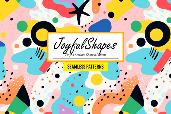 Download JoyfulShapes - Playful Abstract Pattern - Joyful Collection