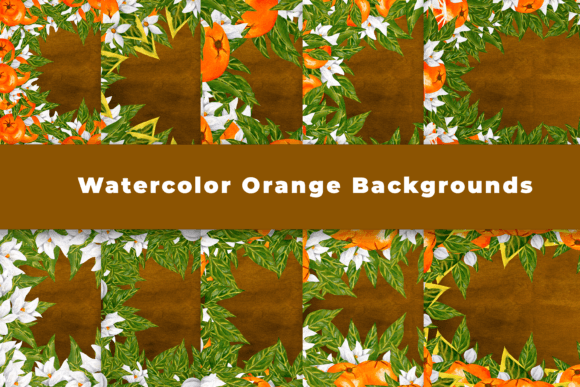 Download Watercolor Orange Backgrounds - Orange backgrounds Collection