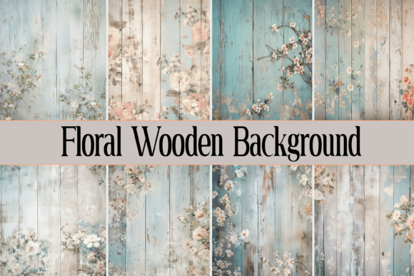 Download Floral Wooden Background - Wooden background Collection