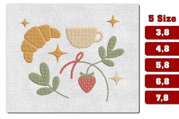 Download Cozy French Bakery Embroidery Design PES - Premium Resources